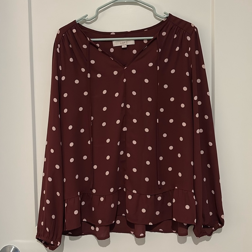 Loft Polka Dot Blouse